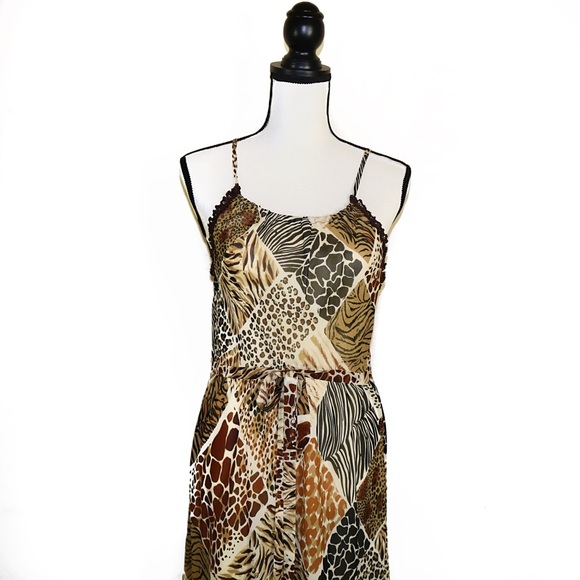 Vintage 90's Moschino Animal Print Dress - Picture 3 of 8